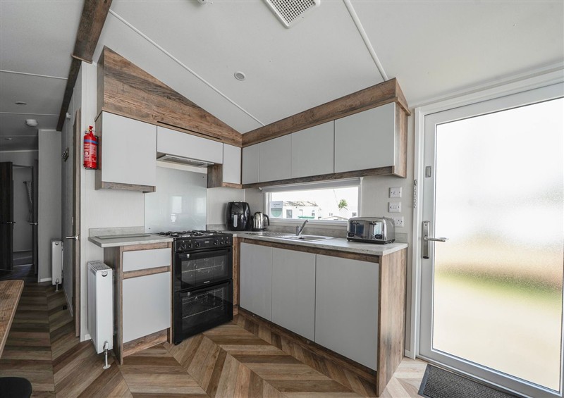 This is the kitchen at Wavecrest - Hayling Island, Hayling Island Holiday Park