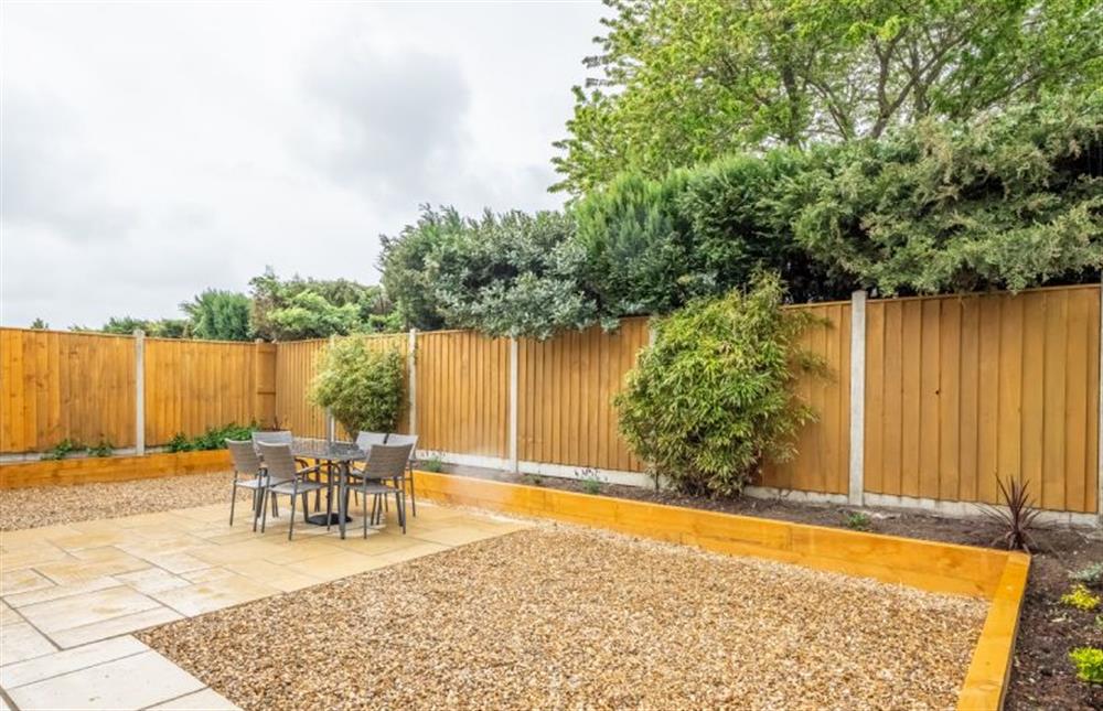 A spacious and private rear garden at Waveney House, Wells-next-the-Sea