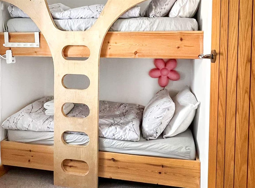 Bunk bedroom at Waverley Cottage in Mundesley, Norfolk