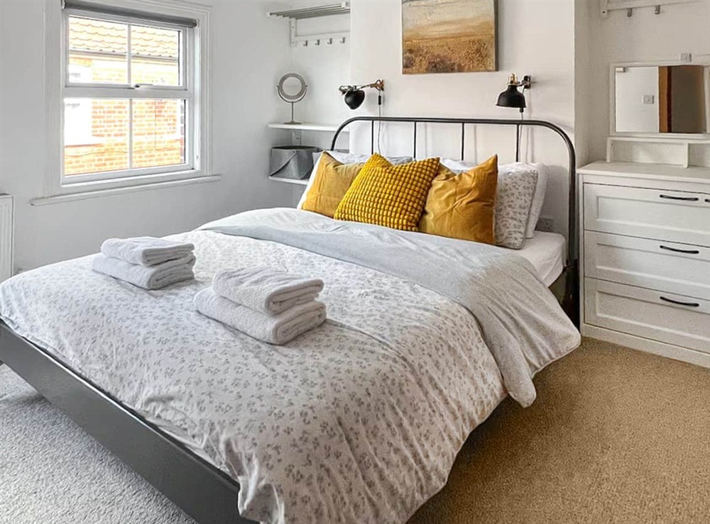 Double bedroom at Waverley Cottage in Mundesley, Norfolk