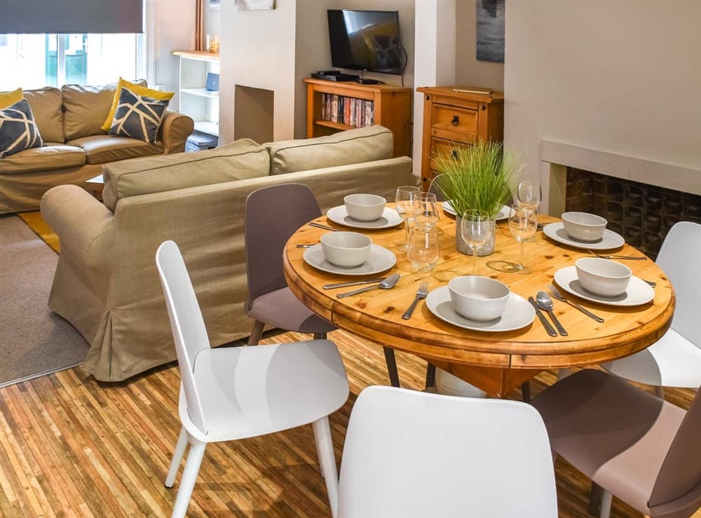 Open plan living space at Waverley Cottage in Mundesley, Norfolk