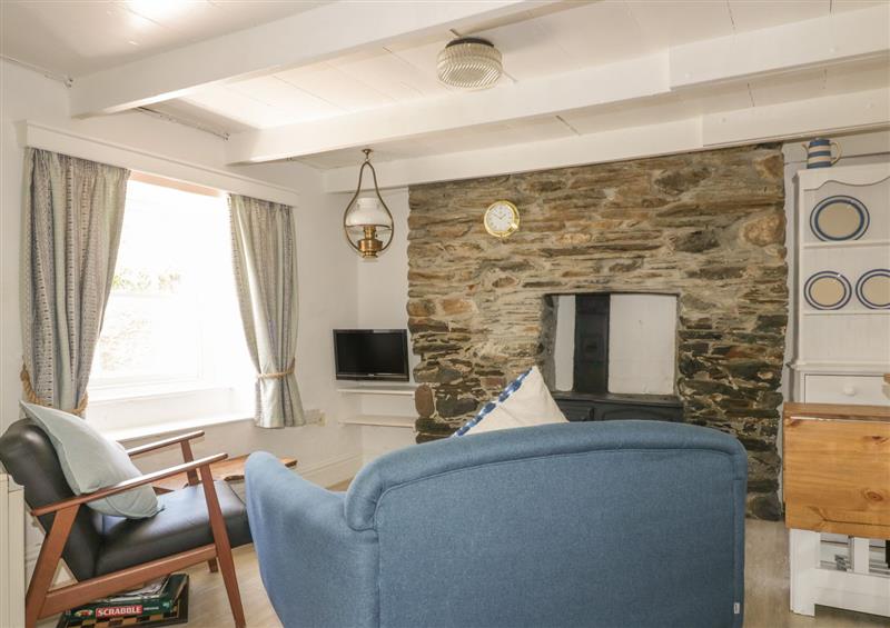 Enjoy the living room at Waves End, Port Isaac