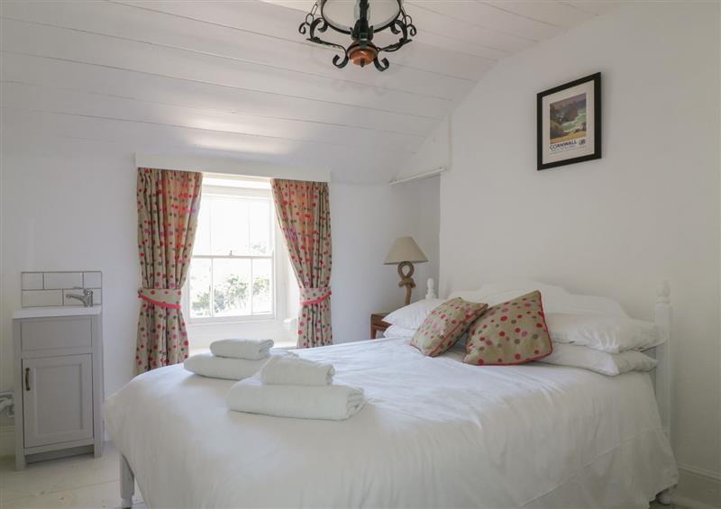 One of the bedrooms at Waves End, Port Isaac