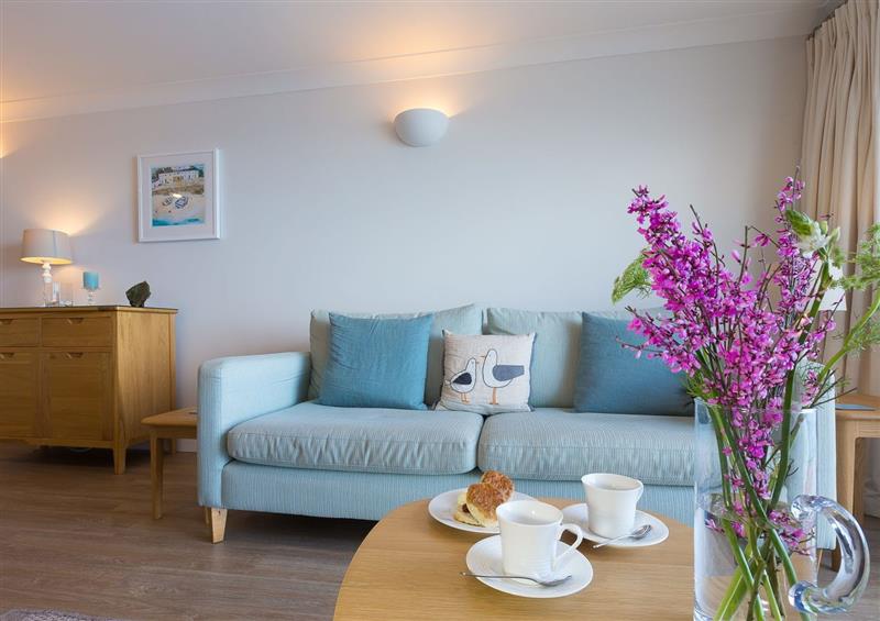 The living area at Wavetop, Carbis Bay