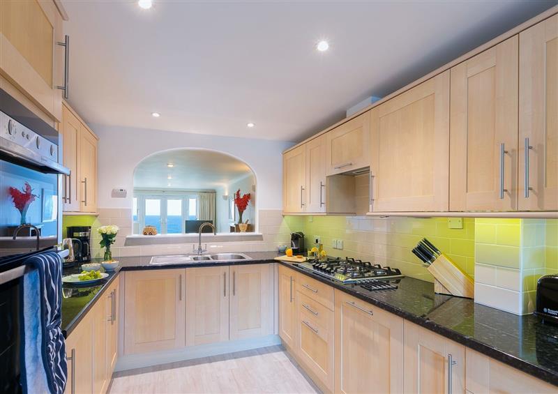 This is the kitchen at Wavetop, Carbis Bay