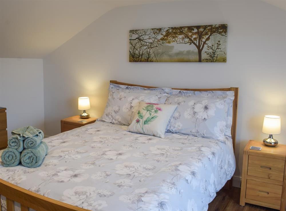 Double bedroom at Wayside Cottage in Dunoon, Argyll