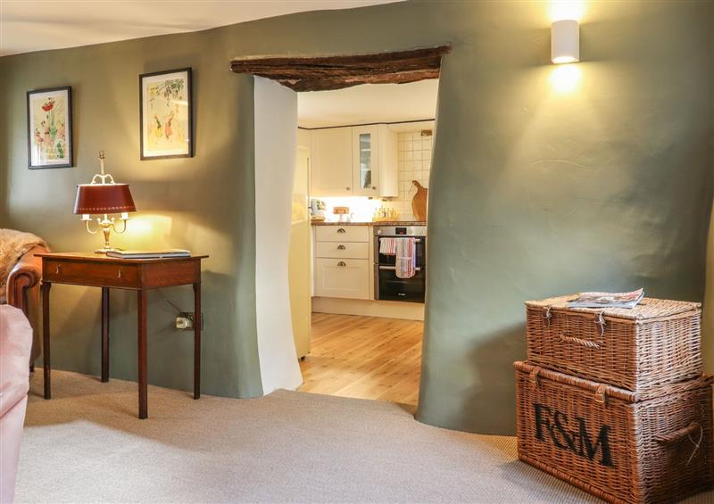 The living area at Weavers Cottage, Chagford