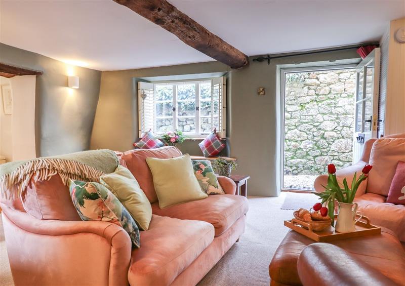The living room at Weavers Cottage, Chagford