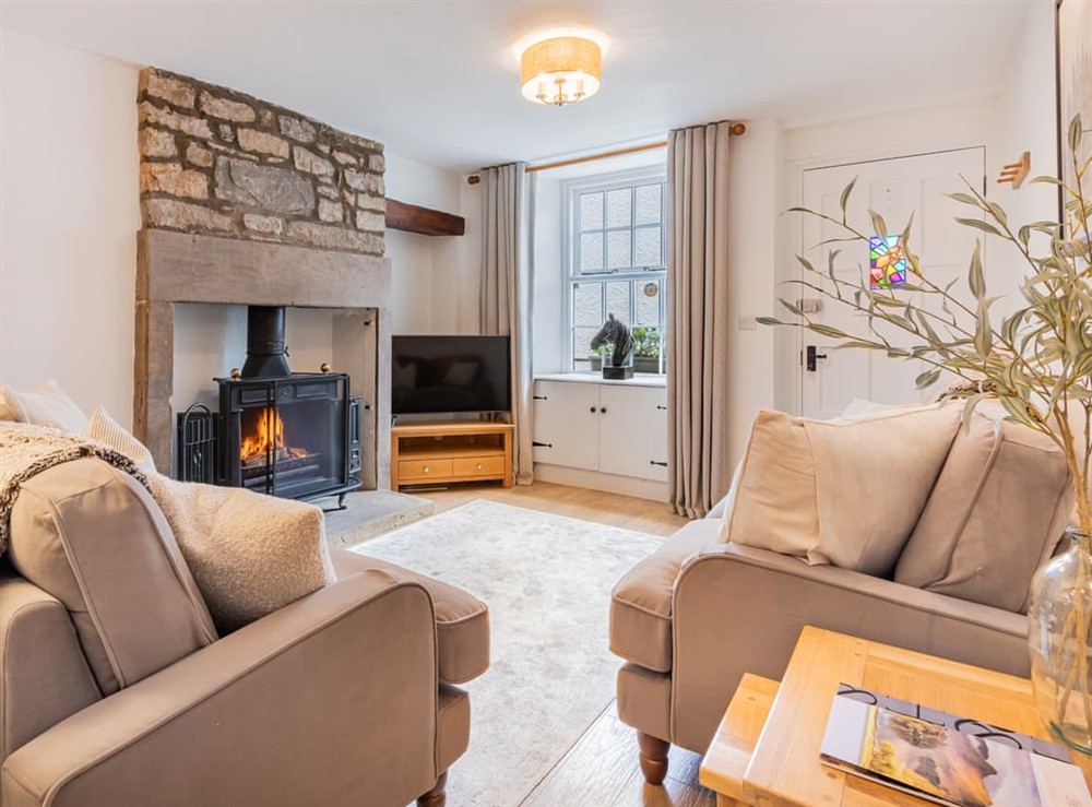 Living room at Weavers Cottage in Kirkby Lonsdale, Lancashire