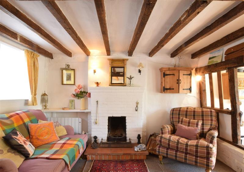 Relax in the living area at Weavers Cottage, Lavenham, Lavenham