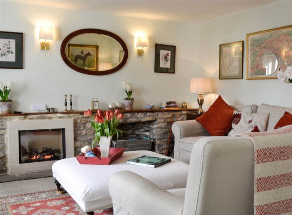Cosy living room at Weavers Cottage in Stow-on-the-Wold, Gloucestershire
