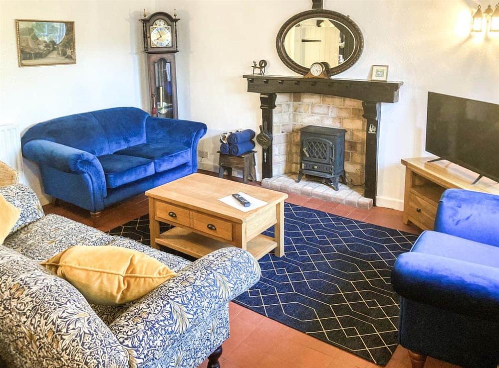 Living room at Weavers Cottage in Torquay, Devon