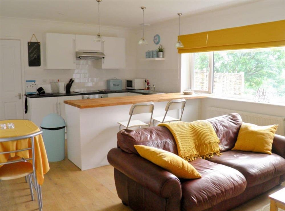 Well presented, comfortable, open plan living/ dining/ kitchen at Weavers Lodge in North Gorley, near Fordingbridge, Hampshire
