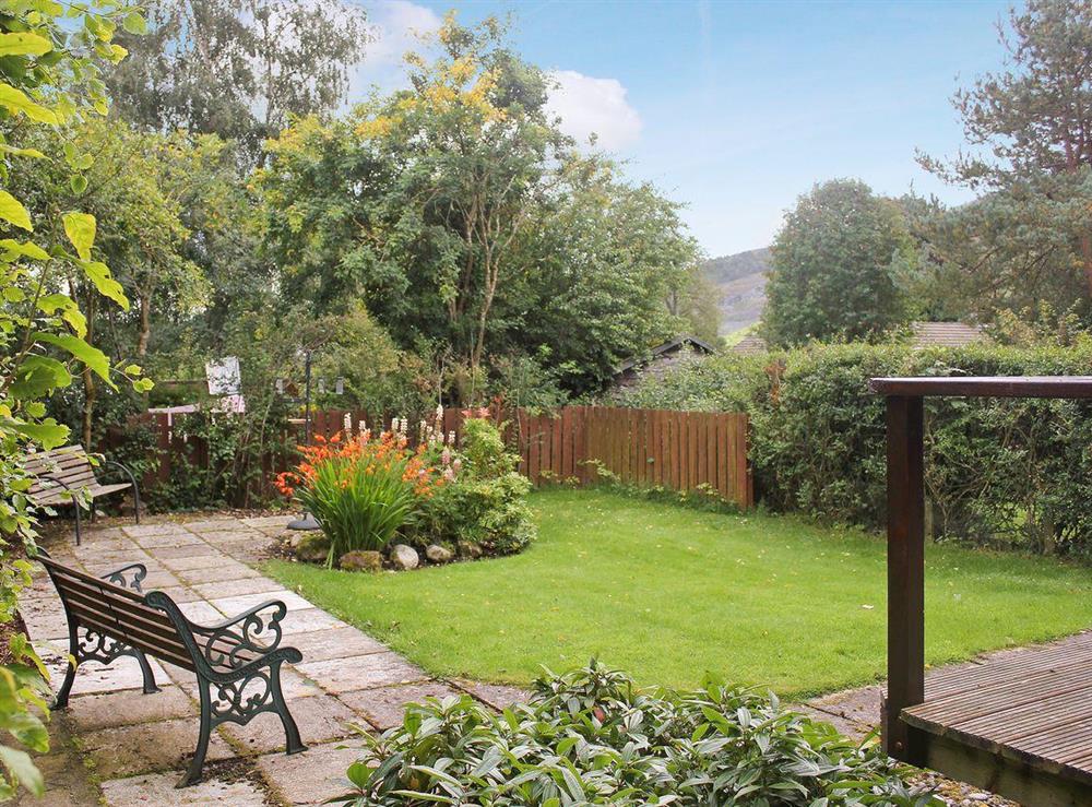 Enclosed Lawned Garden at Wee Ben in Pitlochry, Perthshire