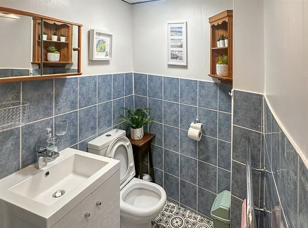 Bathroom at Wee Cottage in Paignton, Devon