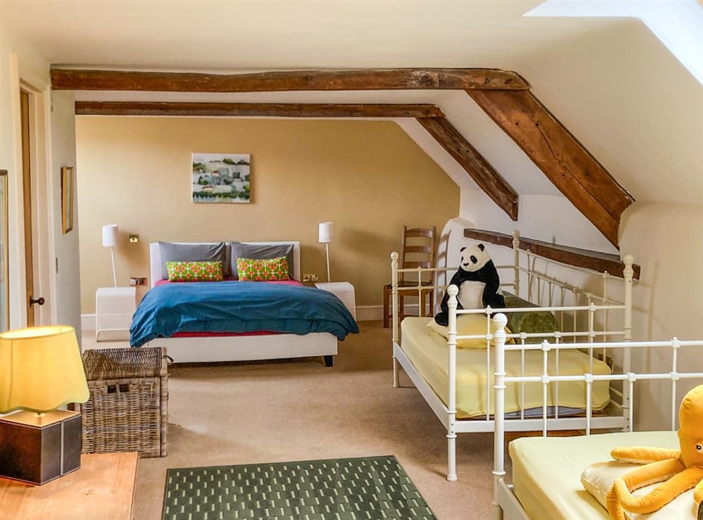 Double bedroom at Weirmarsh Big Barn in Umberleigh, Devon