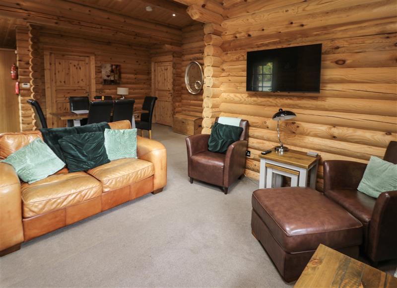 Relax in the living area (photo 2) at Welcome Hjem Log Cabin, Morpeth near Felton