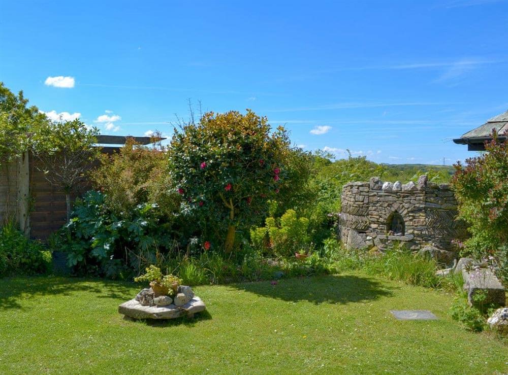 Attractive garden at Well Barn in Tramagenna, near Camelford, Cornwall., Great Britain