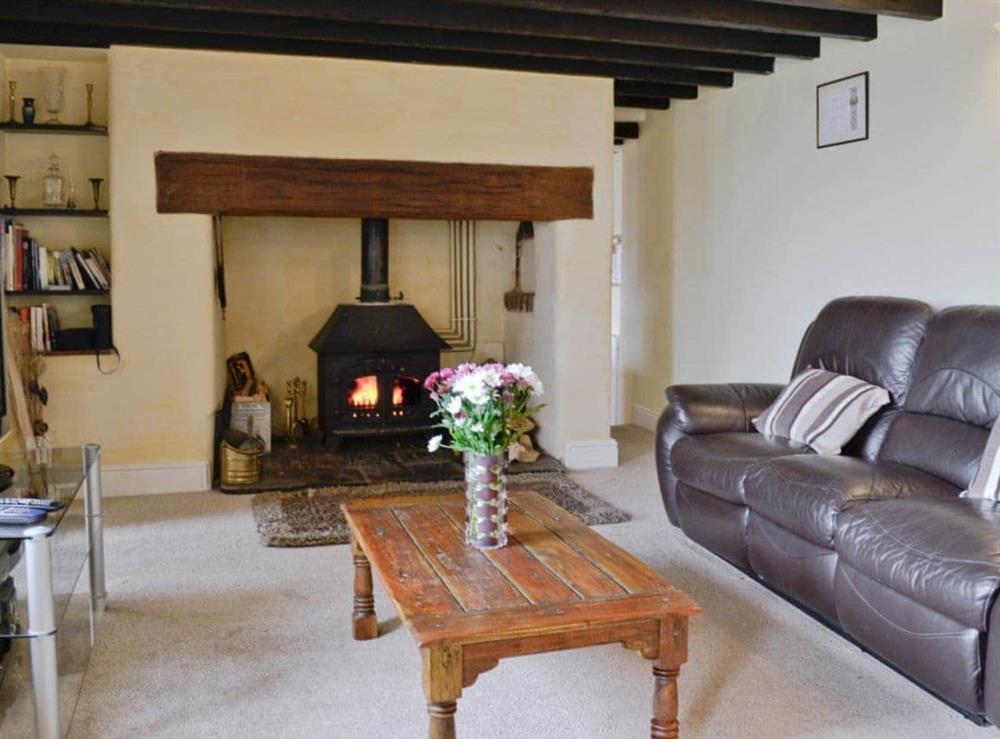 Living room at Well Cottage in Luxborough, Watchet, Somerset., Great Britain