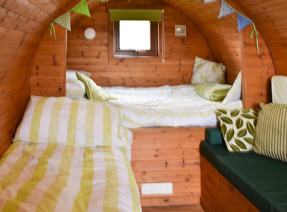 Double bunk sleeping and single bed if required at Rivendell Glamping Pod, 