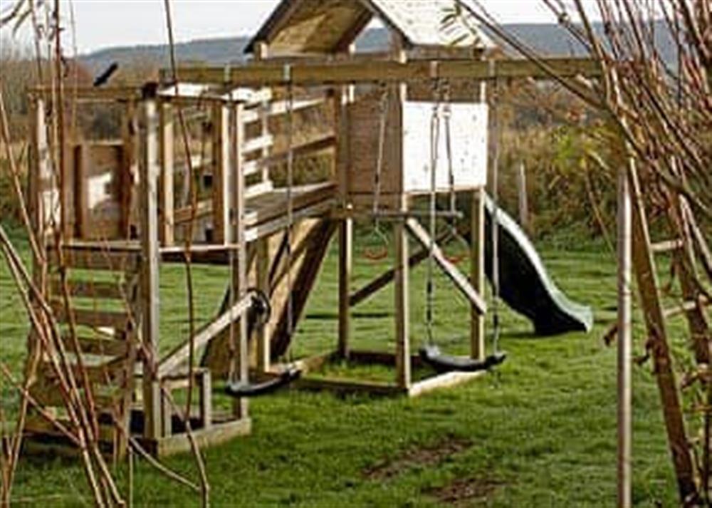 Children’s play area at Wells in Witham Friary, Frome, Somerset., Great Britain