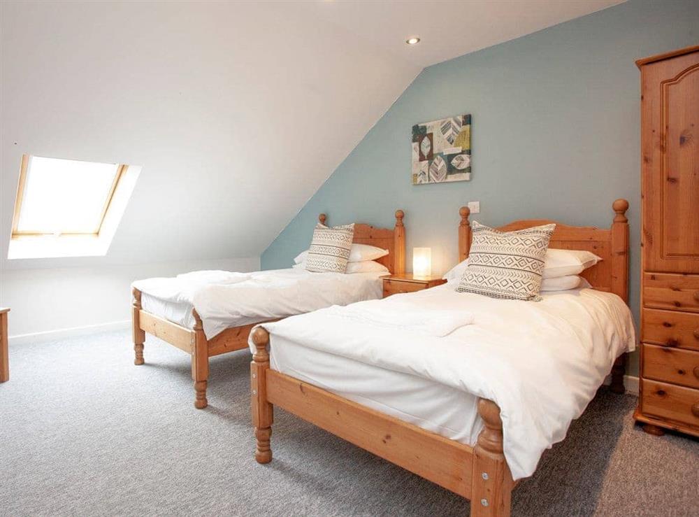 Twin bedroom at Wells in Witham Friary, Frome, Somerset., Great Britain