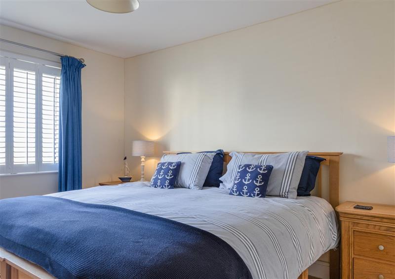 One of the 5 bedrooms at Welsummer, Salcombe