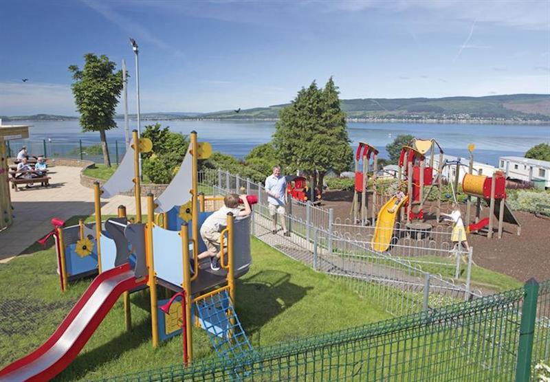 Children’s play area at Wemyss Bay in Renfrewshire, Western Scotland, South West Scotland