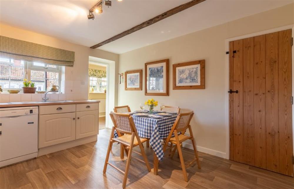 Ground floor: Dining area of the kitchen at Wensum Farm Cottage, West Rudham near Kings Lynn