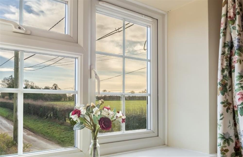 Ground floor: View from the window of bedroom two at Wensum Farm Cottage, West Rudham near Kings Lynn