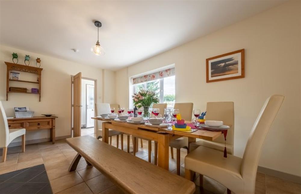 Dining room at Wensum Retreat, South Raynham near Fakenham