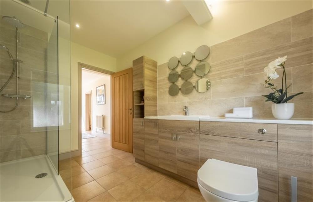 Family bathroom with separate shower and bath, WC and hand basin (photo 2) at Wensum Retreat, South Raynham near Fakenham