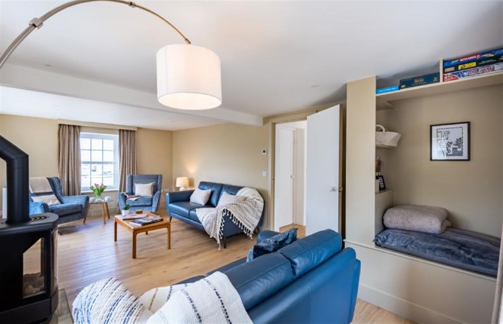 First floor: A spacious sitting room at Wentworth Retreat, Wells-next-the-Sea