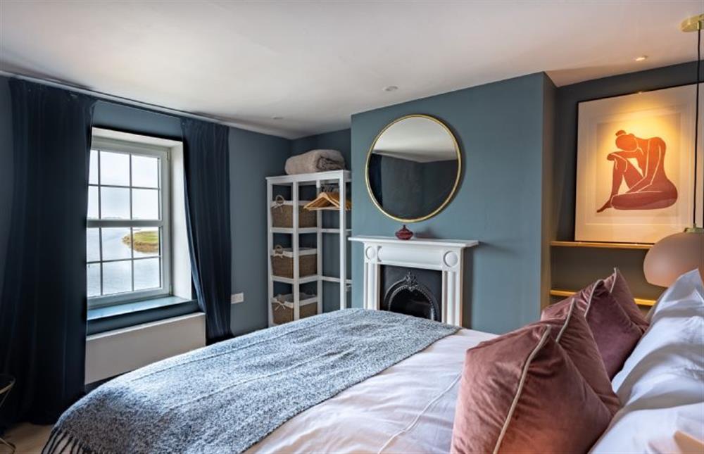 First floor: Master bedroom with sea view at Wentworth Retreat, Wells-next-the-Sea