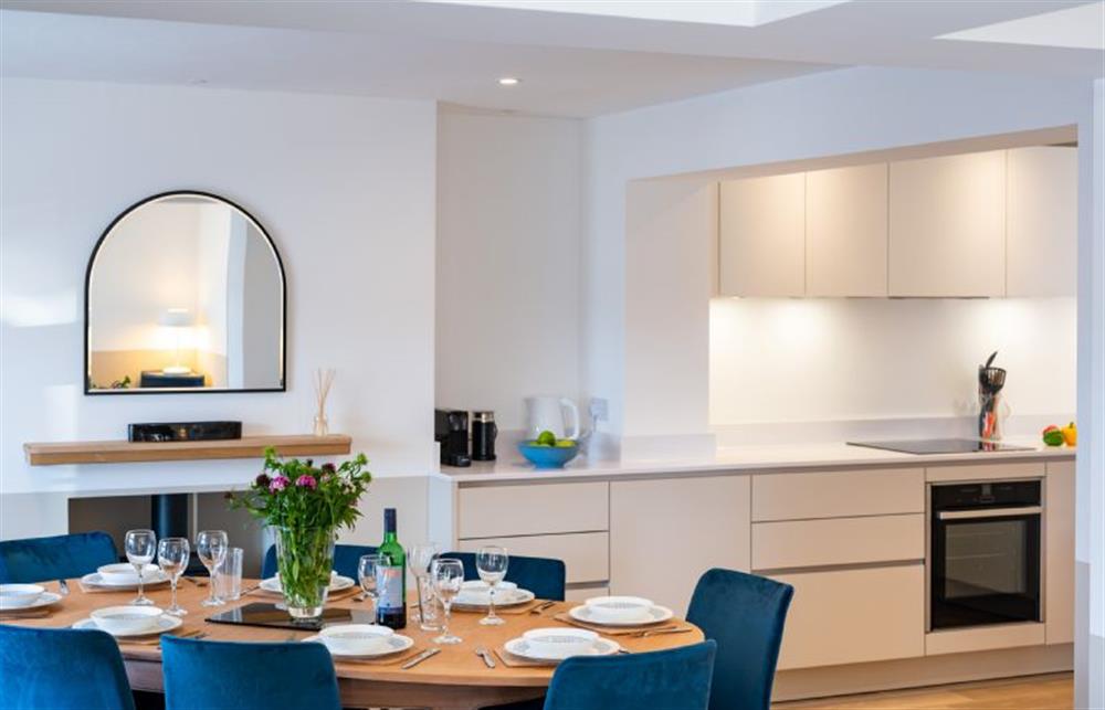 Ground floor: From the dining area to the kitchen at Wentworth Retreat, Wells-next-the-Sea