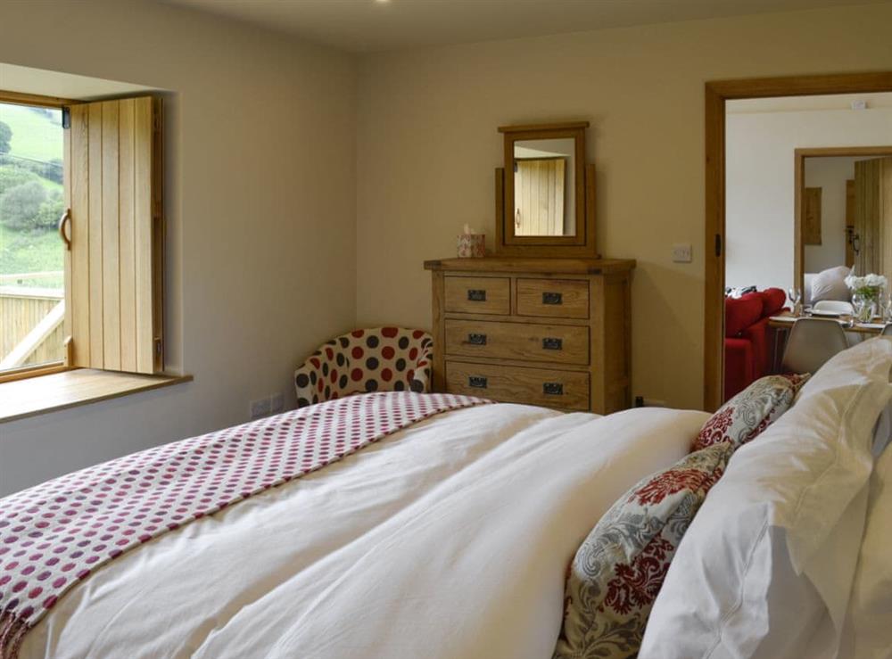 Beautifully furnished bedroom at Wern Ddu Cottage in Penybontfawr, near Oswestry, Powys
