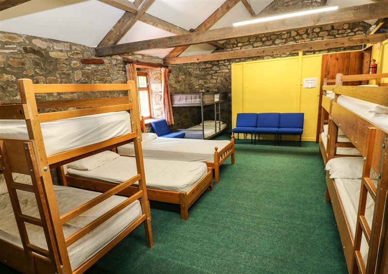 One of the bedrooms at West Barn Bunkhouse, Reeth