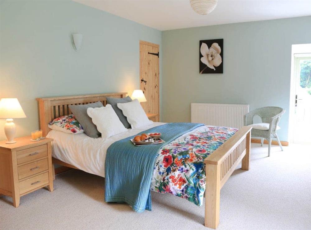Double bedroom at West Barn in Holymoorside, near Chesterfield, Derbyshire