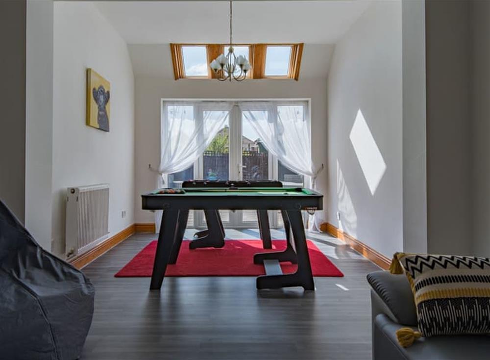 Games room at West Beach House in Whitstable, England