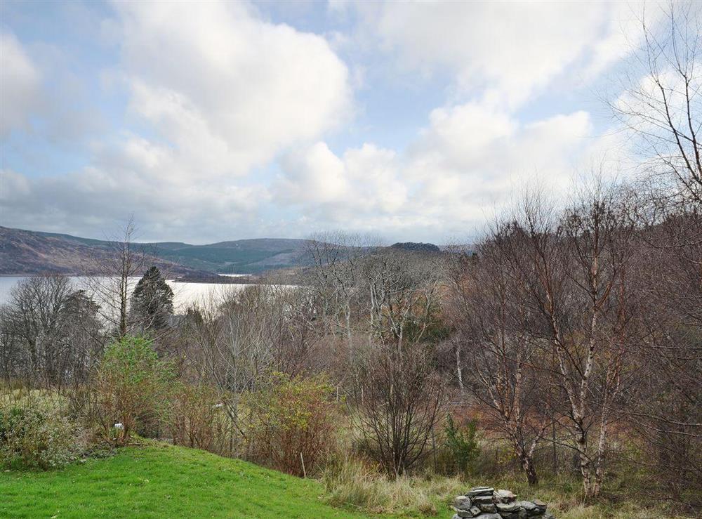 From the garden stunning views over Loch Sunart to the distant hills at West Bothy in Laga, near Acharacle, Argyll