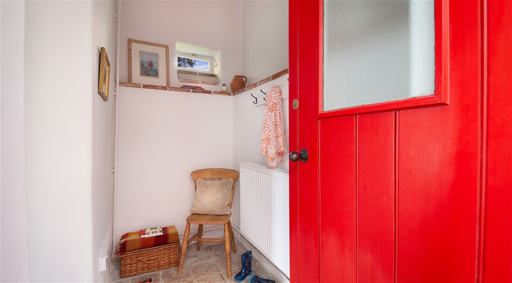 The entrance hall at West Challacombe Cottage in Ilfracombe, Devon