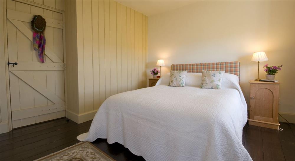 The largest double bedroom at West Challacombe Cottage in Ilfracombe, Devon