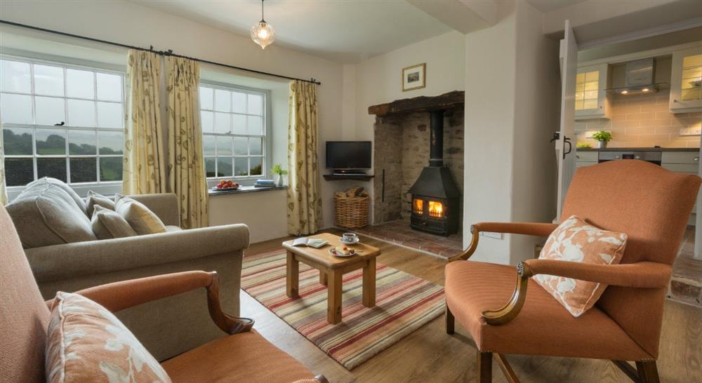 The Sitting Room at West Challacombe Cottage in Ilfracombe, Devon