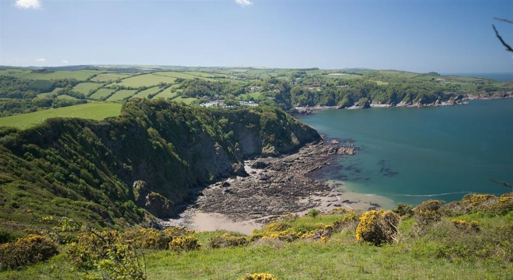 The view from the coastal path near West Challacombe, Devon at West Challacombe Cottage in Ilfracombe, Devon