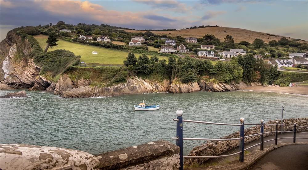 Combe Martin bay and beach, near West Challacombe Manor and Cottage, Devon at West Challacombe Manor in West Exmoor, Devon