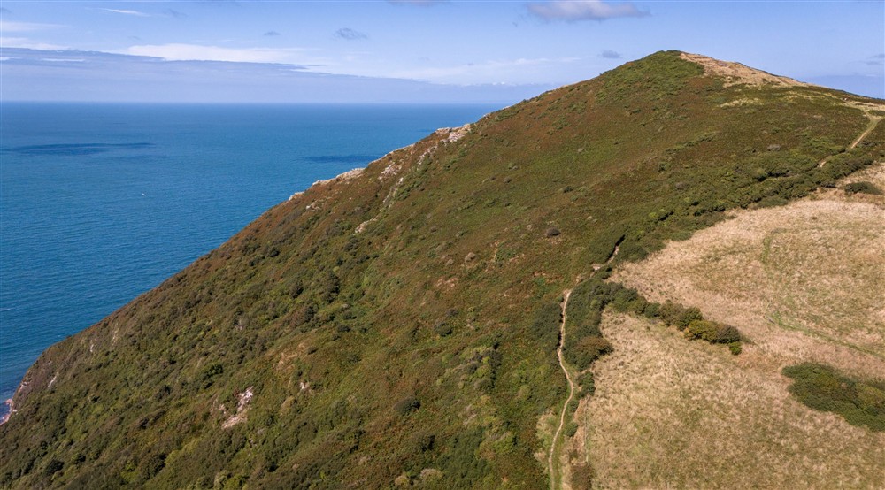 One of the Hangman Hills, on the coast near West Challacombe Manor and Cottage, Devon at West Challacombe Manor in West Exmoor, Devon