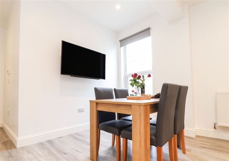 The living area at West Chambers, Camborne