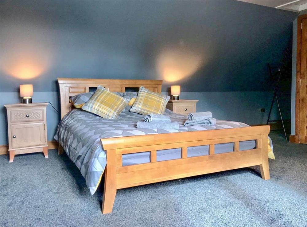 Double bedroom at West Cottage Todrig Farm in Greenlaw, near Duns, Berwickshire