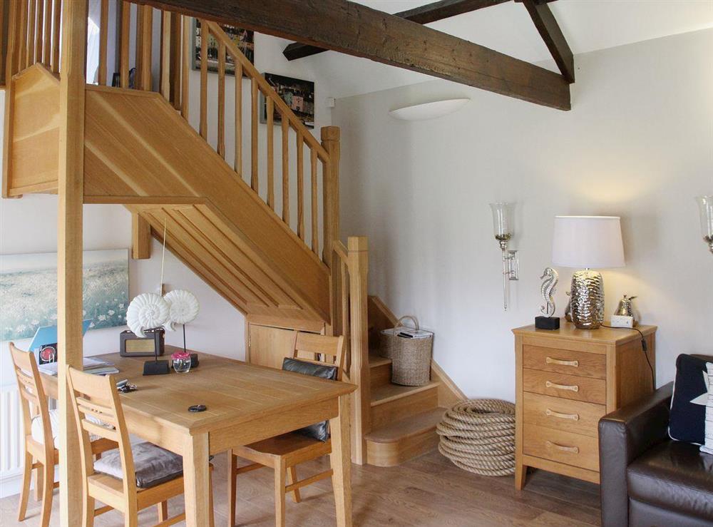 The beautiful old exposed beams and contemporary style of the decor make this a wonderful property at West Crook in Tughall Steads, Nr Beadnell, Northumberland. , Great Britain