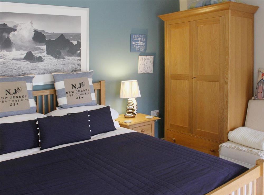 The luxurious bedroom offers peace and quiet at West Crook in Tughall Steads, Nr Beadnell, Northumberland. , Great Britain